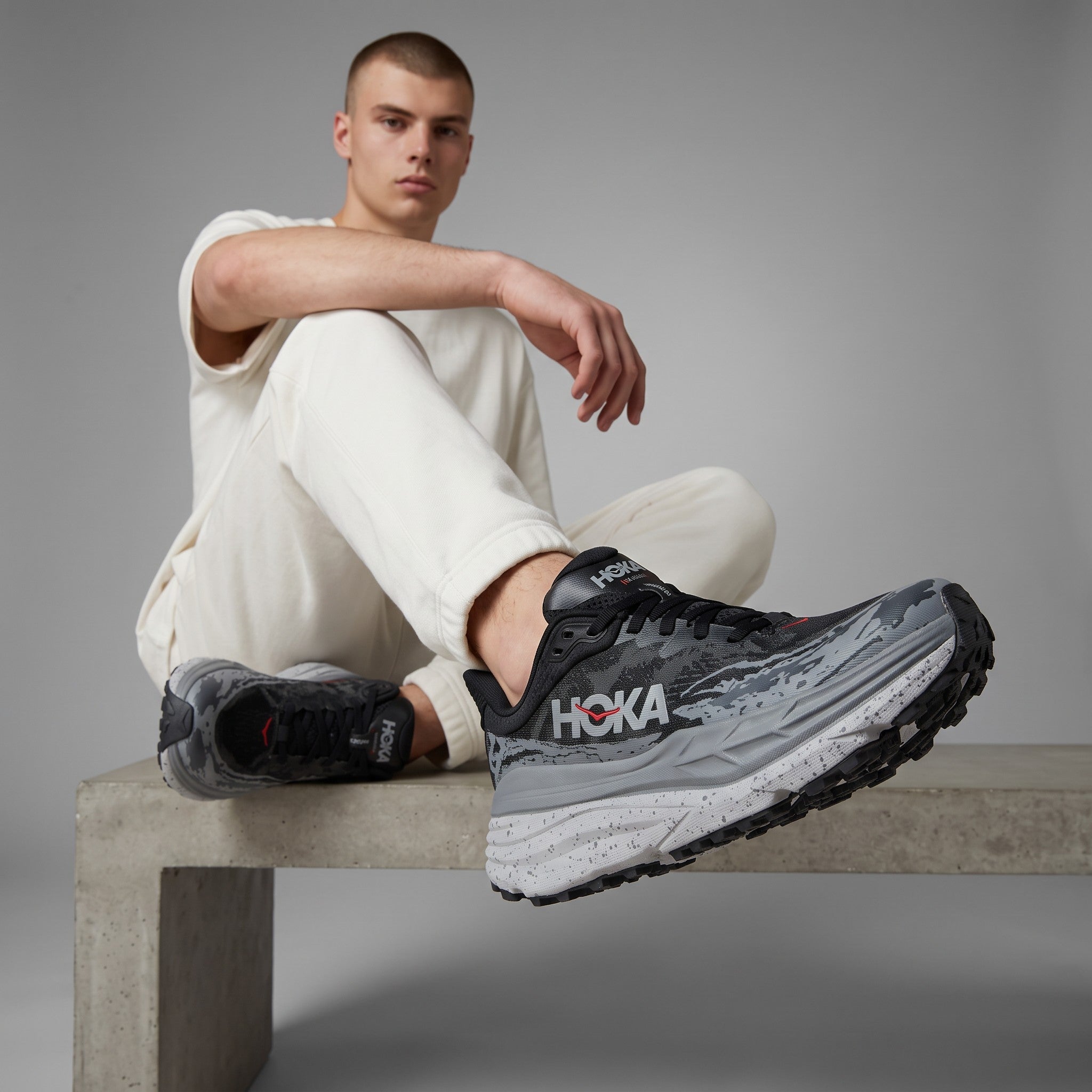 HOKA Speedgoat Trail Running Shoes – Grey Camo 🩶🏔️ - MASTERPIECE