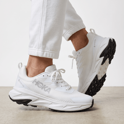 🤍 HOKA Stinson Evo GTX Trail Running Shoes – Triple White big size sneaker - MASTERPIECE