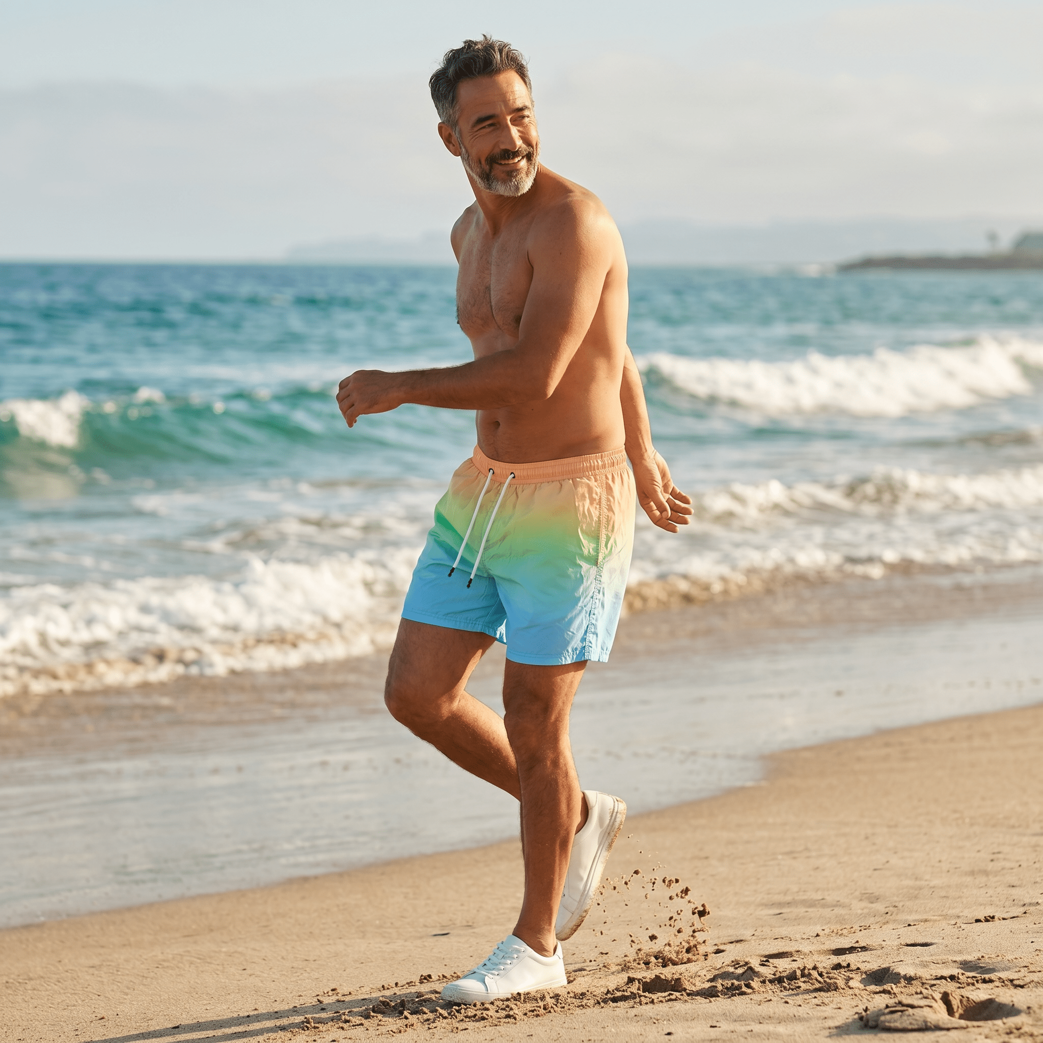 Hollister Rainbow Gradient Swim Shorts 🌈🌊 - MASTERPIECE