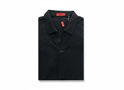 HUGO All - Over Monogram Shirt 🖤🔥 Premium Statement Piece - MASTERPIECE
