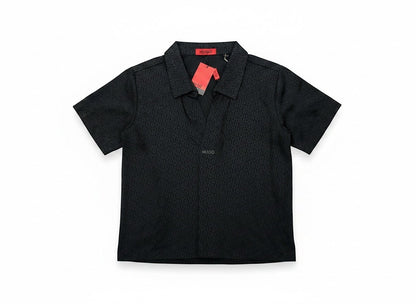 HUGO All - Over Monogram Shirt 🖤🔥 Premium Statement Piece - MASTERPIECE