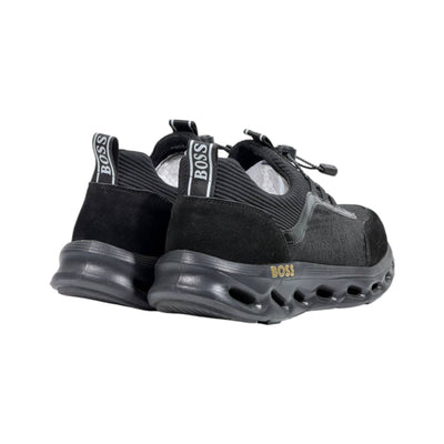 🖤 Hugo Boss All Black Luxury Runner Sneakers 👟⚡ - MASTERPIECE