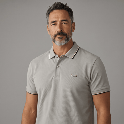 🤍✨ Hugo Boss Beige Luxury Polo Shirt – Timeless Smart Casual Essential 👔🔥 - MASTERPIECE
