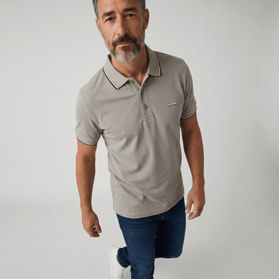 🤍✨ Hugo Boss Beige Luxury Polo Shirt – Timeless Smart Casual Essential 👔🔥 - MASTERPIECE