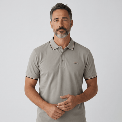 🤍✨ Hugo Boss Beige Luxury Polo Shirt – Timeless Smart Casual Essential 👔🔥 - MASTERPIECE
