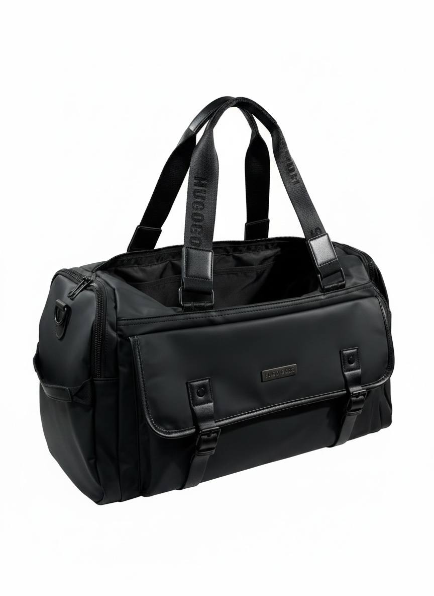 HUGO BOSS Black Luxe Travel Duffle Bag 🖤✈️ - MASTERPIECE
