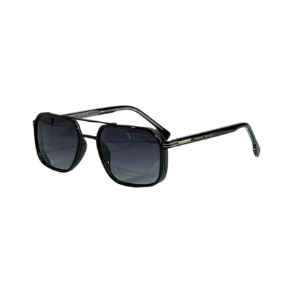 Hugo Boss Double Bridge Square Sunglasses – Black Luxury Frame 🕶️🖤 - MASTERPIECE