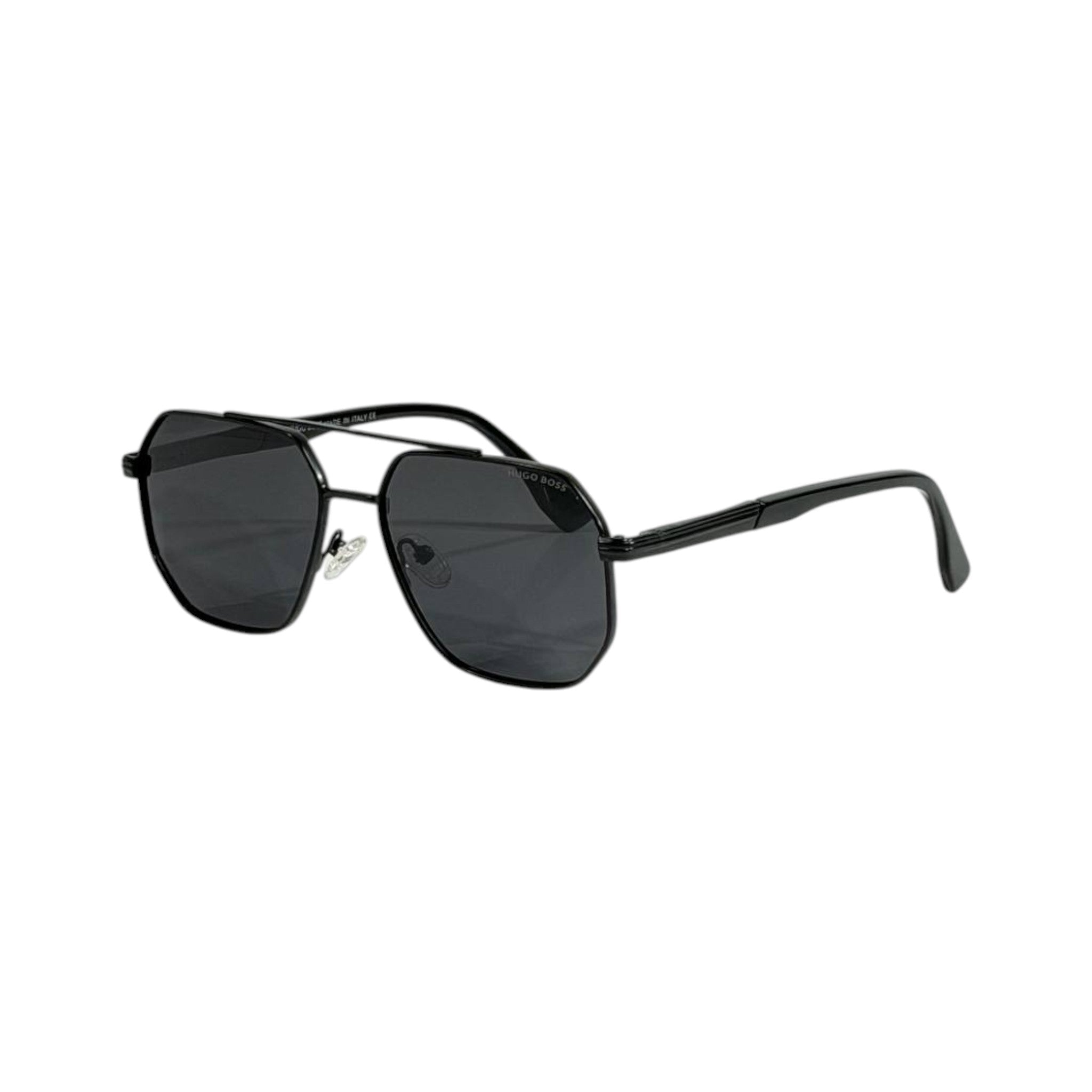 Hugo Boss Geometric Aviator Sunglasses – Black Metal Frame Luxury 🕶️🖤 - MASTERPIECE