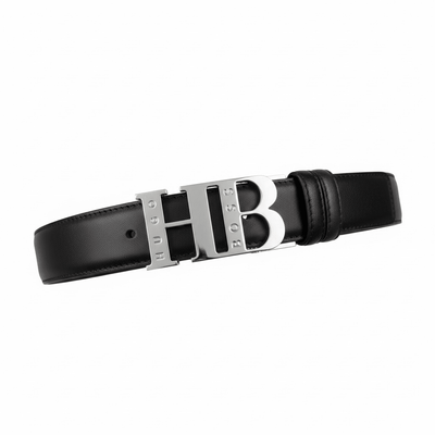 Hugo Boss HB Logo Reversible Leather Belt 🔥 | Black & Brown Signature - MASTERPIECE