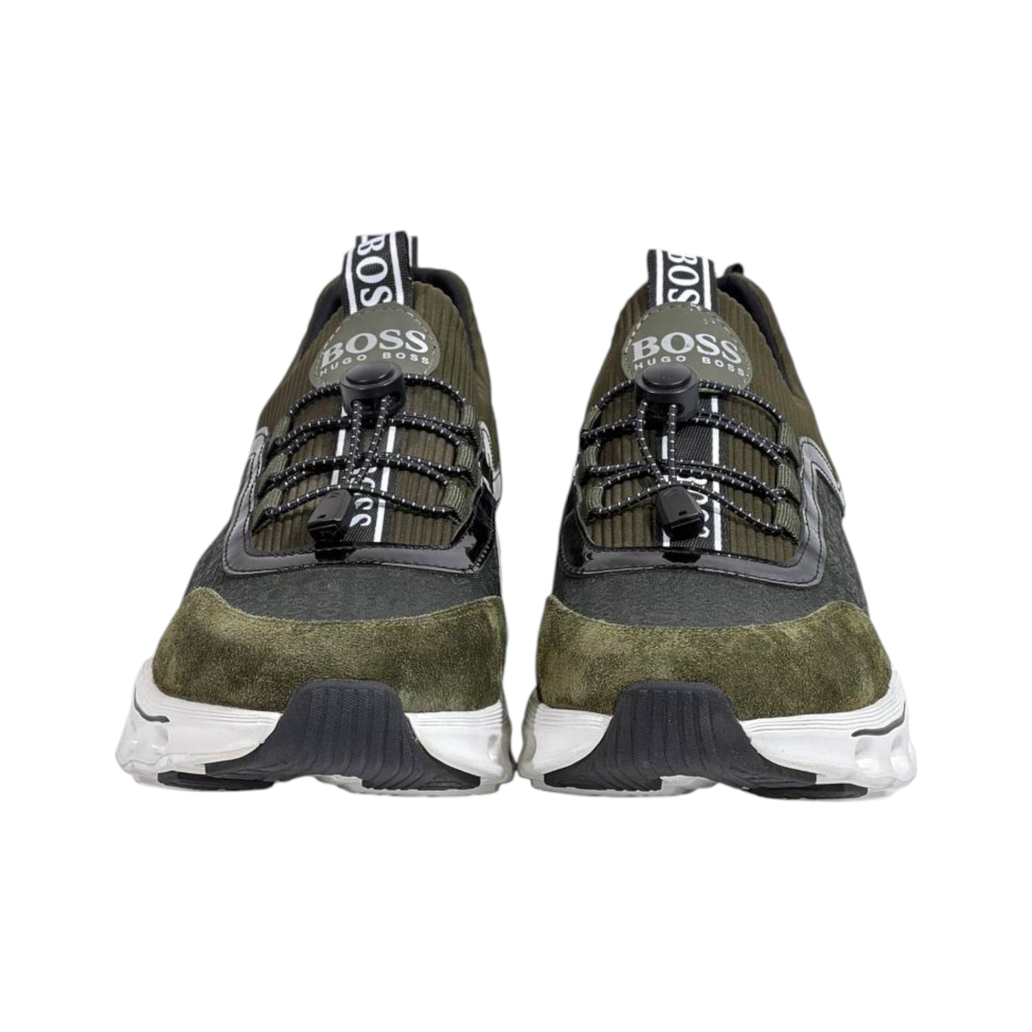 💚🖤 Hugo Boss Lightweight Slip-On Runner Sneakers 👟⚡ - MASTERPIECE