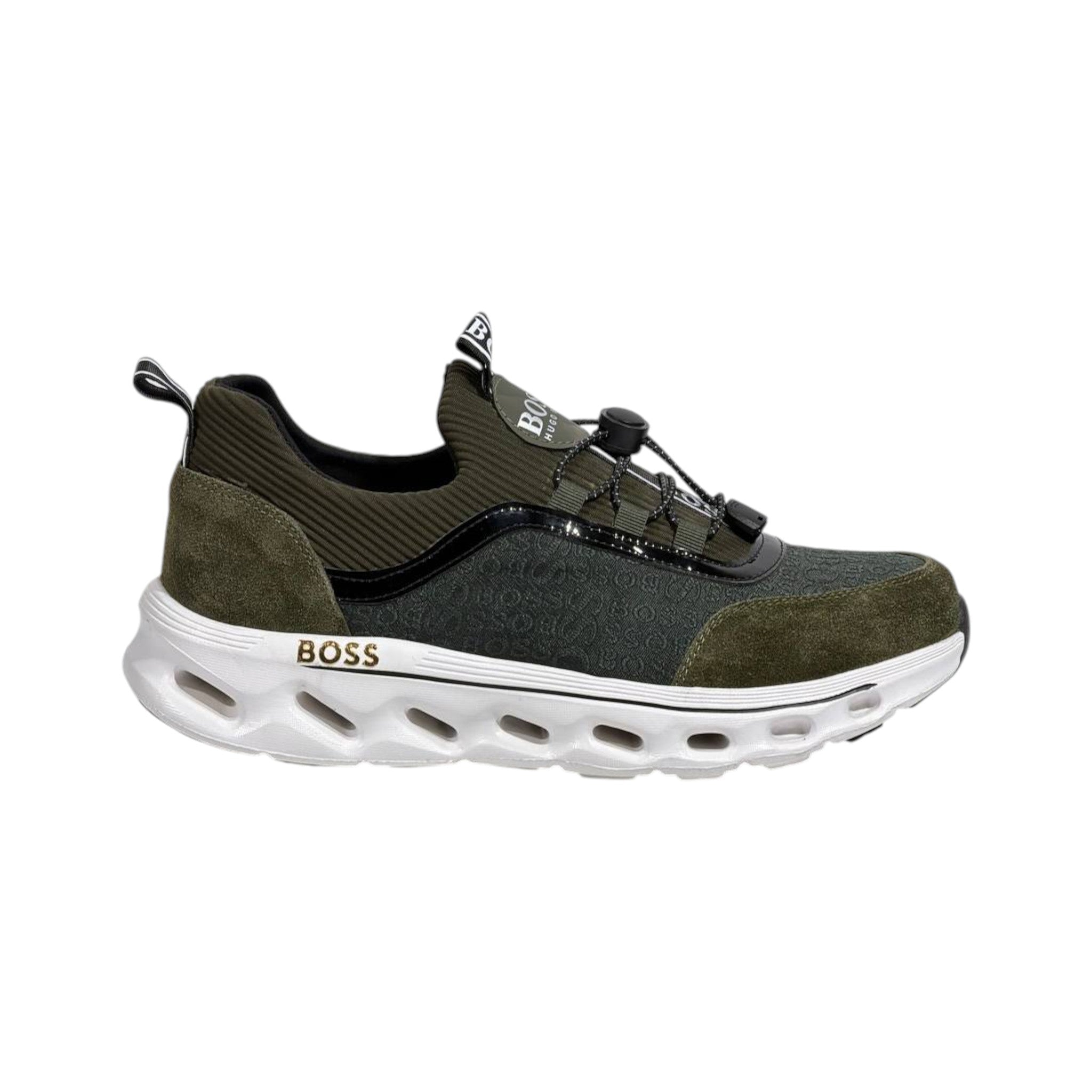 💚🖤 Hugo Boss Lightweight Slip-On Runner Sneakers 👟⚡ - MASTERPIECE