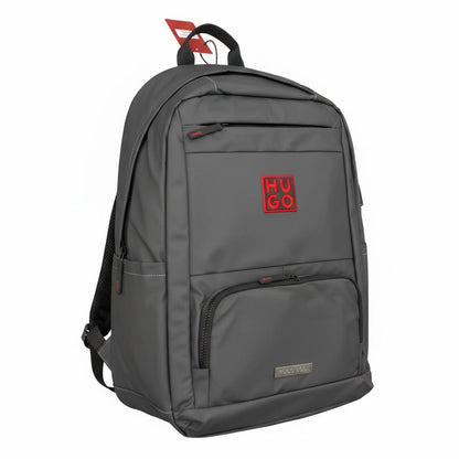 Hugo Boss Premium Grey Backpack – Stylish Laptop & Travel Backpack 🎒✨ - MASTERPIECE