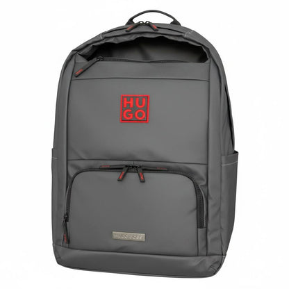 Hugo Boss Premium Grey Backpack – Stylish Laptop & Travel Backpack 🎒✨ - MASTERPIECE
