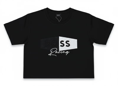 HUGO BOSS Racing Black Graphic T-Shirt 🖤🏁 Sport Luxe Edition - MASTERPIECE