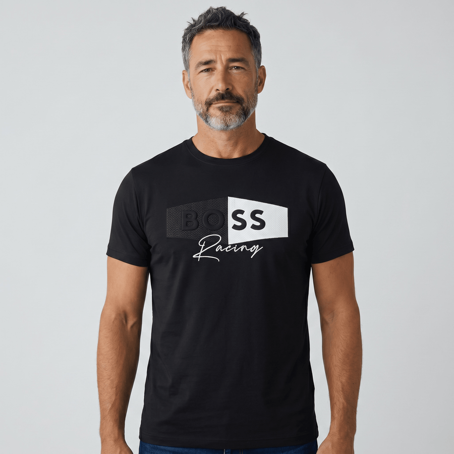 Hugo Boss Racing Graphic T-Shirt — Black