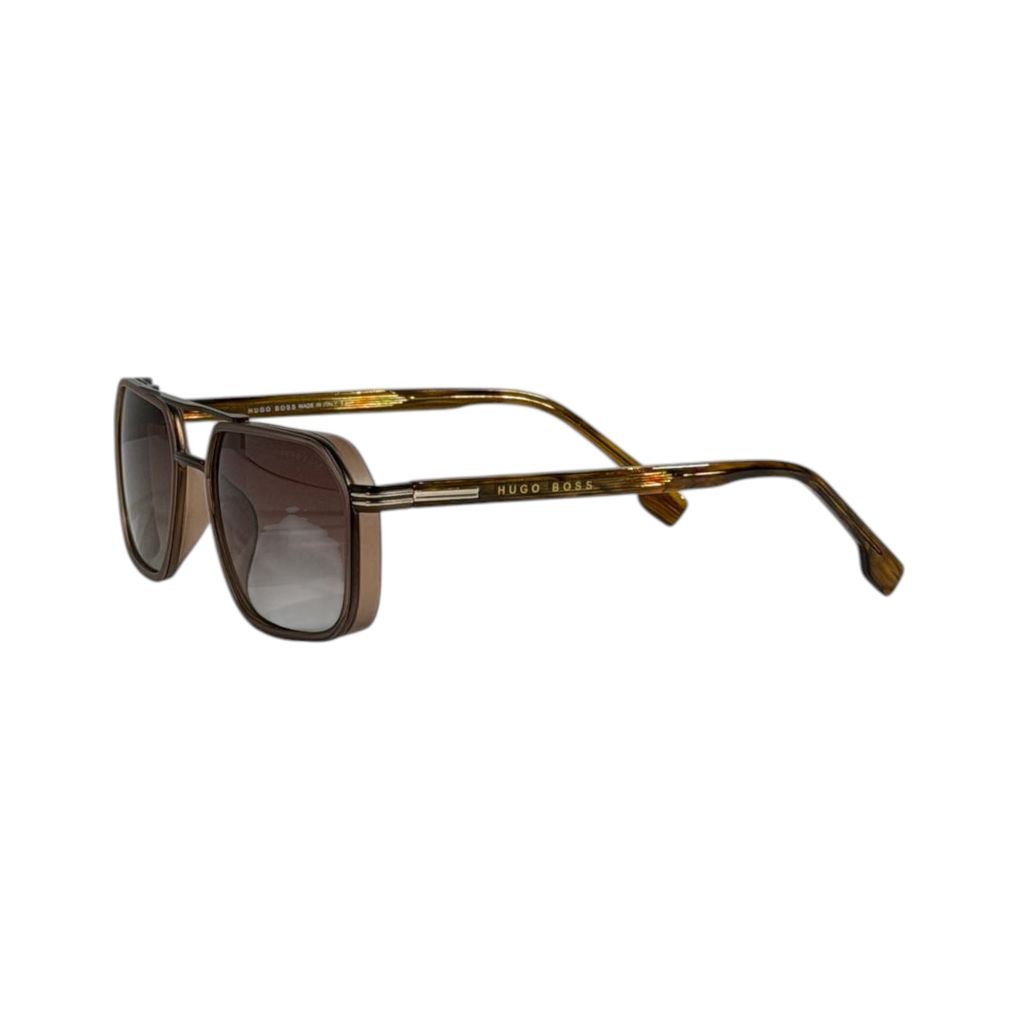 Hugo Boss Square Aviator Sunglasses – Brown Gradient Lens 🕶️🤎 - MASTERPIECE