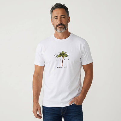 Hugo Palm Tree Graphic T-Shirt – White Summer Edition 🌴☀️ - MASTERPIECE