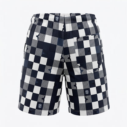 Louis Vuitton Damier Check Swim Shorts – Navy & White 🌊💙🤍