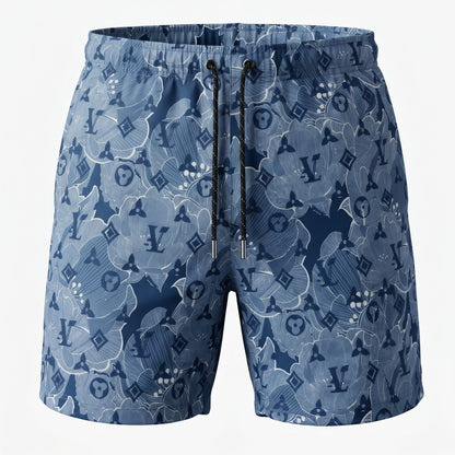 Louis Vuitton Blue Monogram Floral Swim Shorts 🌊💙🌺