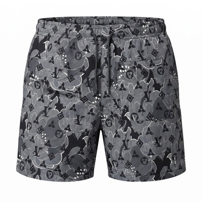 Louis Vuitton Monogram Floral Swim Shorts – Charcoal Grey 🩶🖤🌊