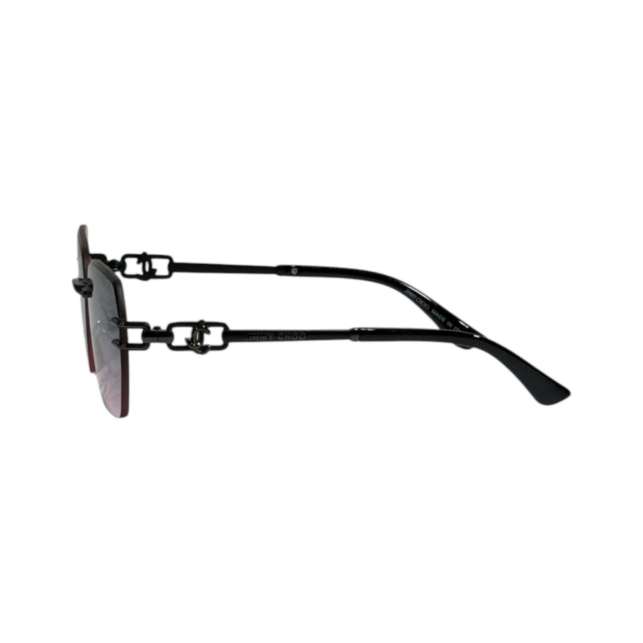 Jimmy Choo Black Rimless Sunglasses – Sleek Luxury Edge 🖤✨ - MASTERPIECE