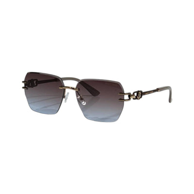 Jimmy Choo Gradient Rimless Sunglasses – Soft Luxe Edition 🤎✨ - MASTERPIECE