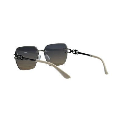 Jimmy Choo Inspired Rimless Sunglasses – Nude & Black Soft Luxury ✨🤍🖤 - MASTERPIECE