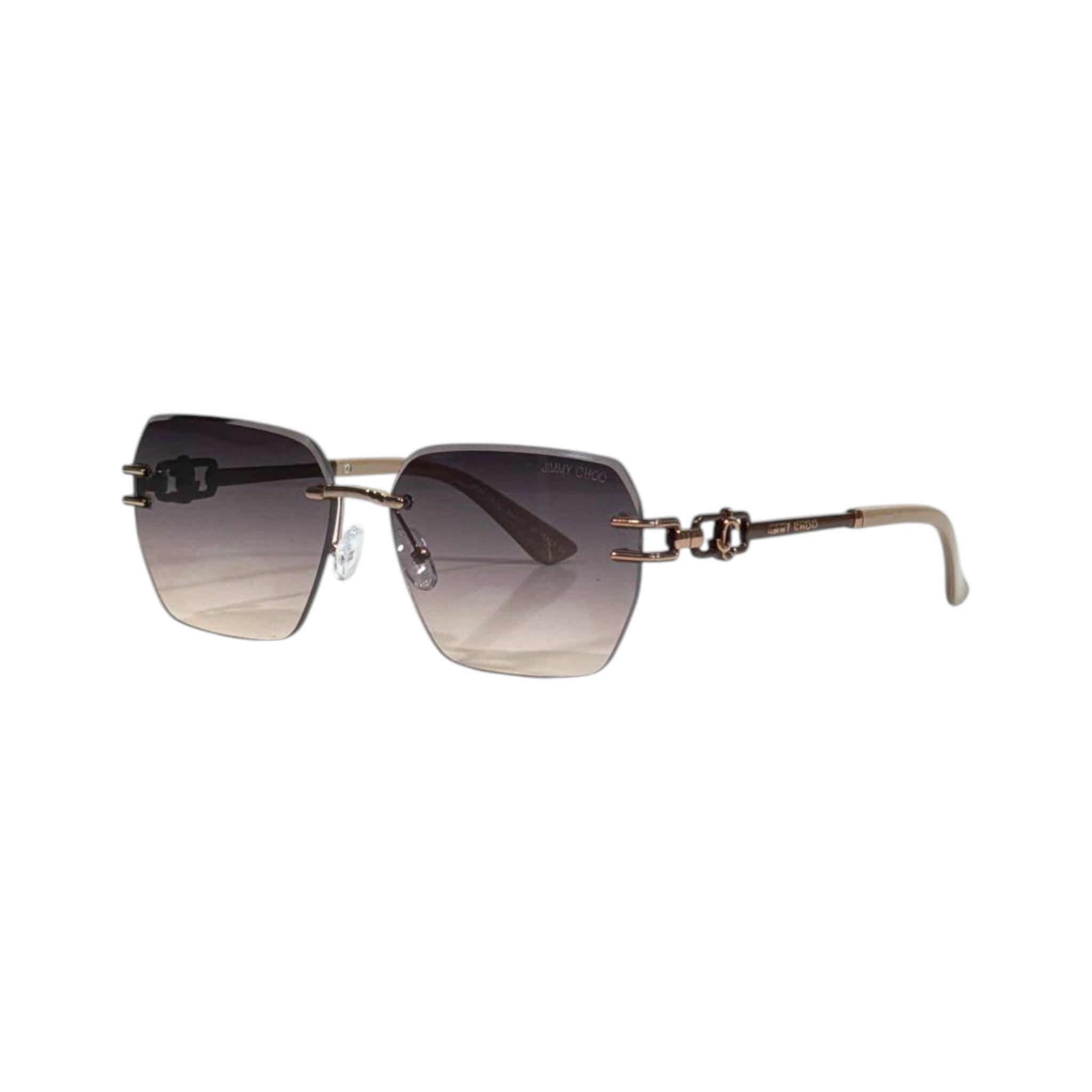 Jimmy Choo Rimless Square Sunglasses – Soft Luxury Gradient ✨🕶️ - MASTERPIECE