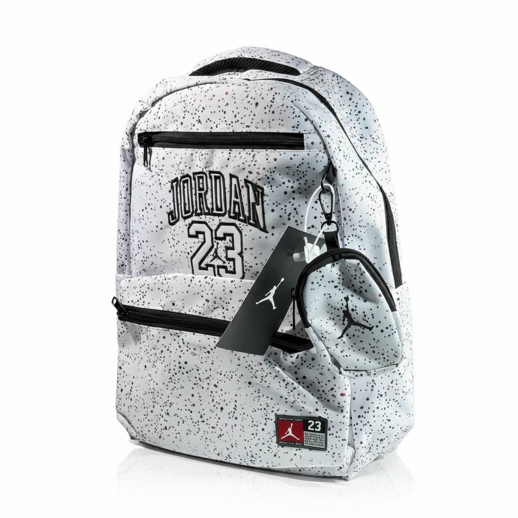 Jordan 23 Splash Backpack 🎒🤍 Street Style Edition - MASTERPIECE