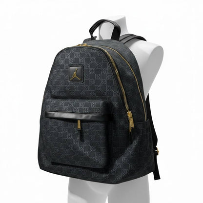 Jordan Luxe Monogram Backpack 🎒🖤 Premium Black Edition - MASTERPIECE