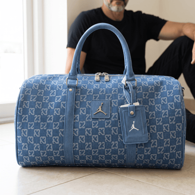 Jordan Signature Travel Duffle Bag 🧳💙 Denim Blue Edition - MASTERPIECE