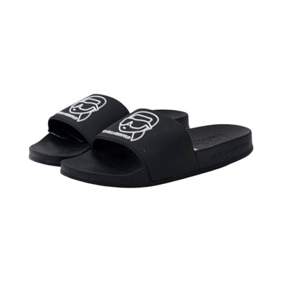 🖤 Karl Lagerfeld IKONIK Slide Sandals – Signature Black Edition - MASTERPIECE