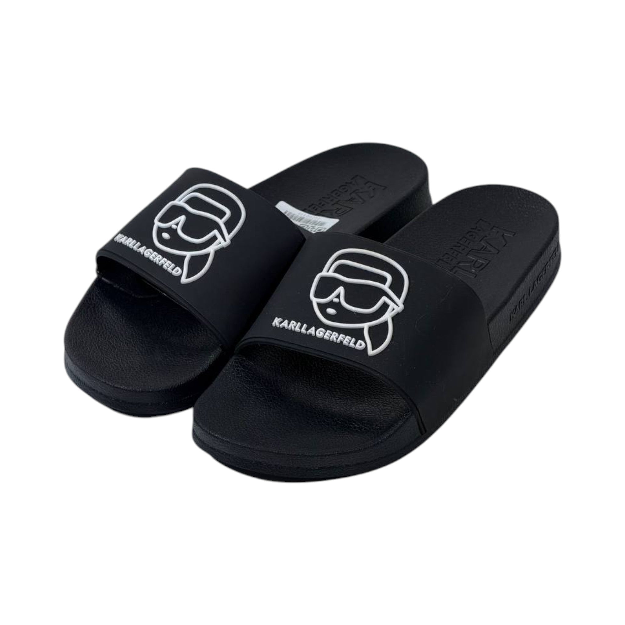 🖤 Karl Lagerfeld IKONIK Slide Sandals – Signature Black Edition - MASTERPIECE