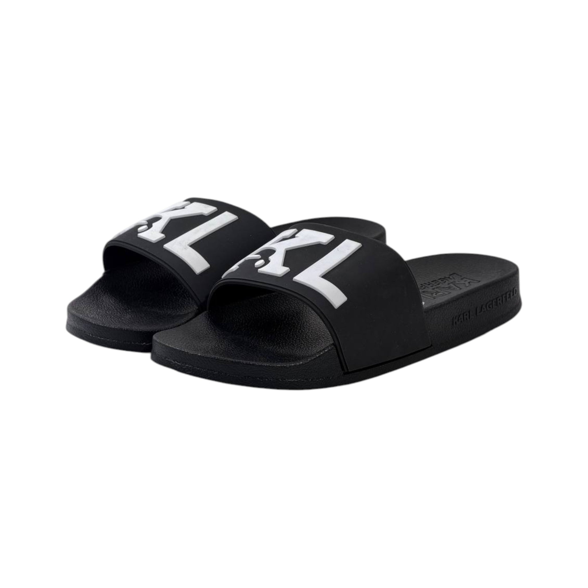 🖤 Karl Lagerfeld KL Monogram Slides – Luxury Comfort Meets Iconic Style - MASTERPIECE