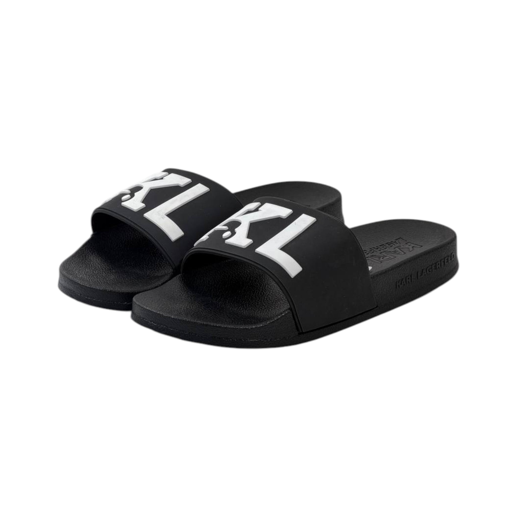 🖤 Karl Lagerfeld KL Monogram Slides – Luxury Comfort Meets Iconic Style - MASTERPIECE