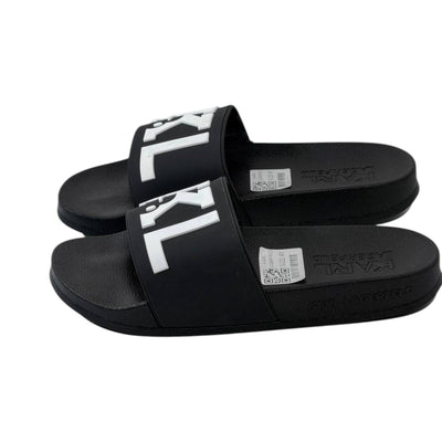 🖤 Karl Lagerfeld KL Monogram Slides – Luxury Comfort Meets Iconic Style - MASTERPIECE