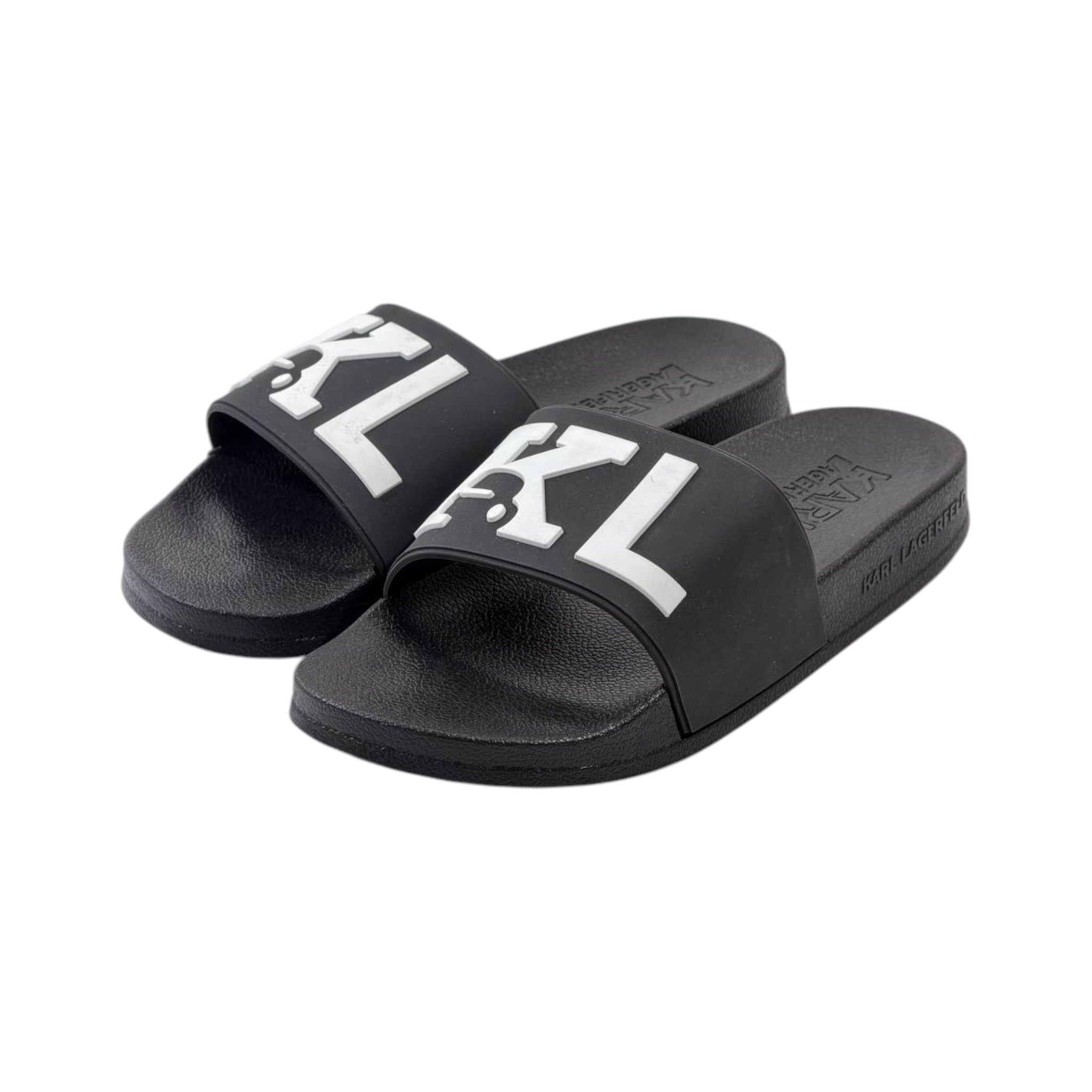 🖤 Karl Lagerfeld KL Monogram Slides – Luxury Comfort Meets Iconic Style - MASTERPIECE