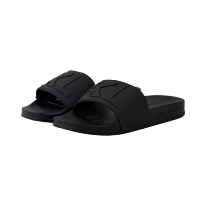 🖤 Karl Lagerfeld Monogram Slide Sandals – All Black Luxury Edition - MASTERPIECE