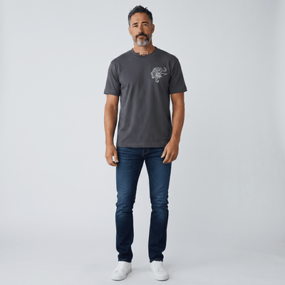 Kenzo Grey Tiger Back Print T-Shirt – Minimal Front | Statement Streetwear 🐅 - MASTERPIECE