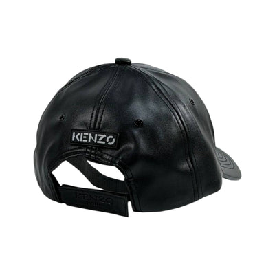 Kenzo Tiger Black Leather Cap – Premium Embroidered Edition 🐯🖤 - MASTERPIECE
