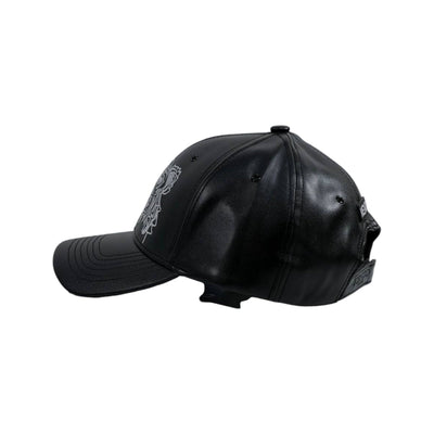 Kenzo Tiger Black Leather Cap – Premium Embroidered Edition 🐯🖤 - MASTERPIECE