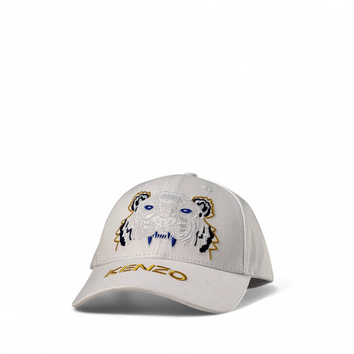Kenzo Tiger Embroidered Cap — White