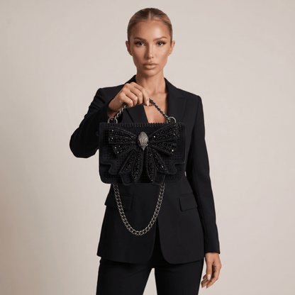 🖤 Kurt Geiger Crystal Bow Chain Crossbody Bag 🖤 - MASTERPIECE