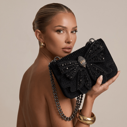 🖤 Kurt Geiger Crystal Bow Chain Crossbody Bag 🖤 - MASTERPIECE