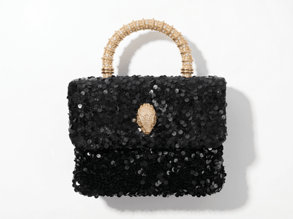 ✨ Kurt Geiger Crystal Kensington Top Handle Bag – Midnight Glam Edition ✨ - MASTERPIECE