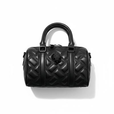 Kurt Geiger Quilted Eagle Boston Mini Bag — Black - MASTERPIECE