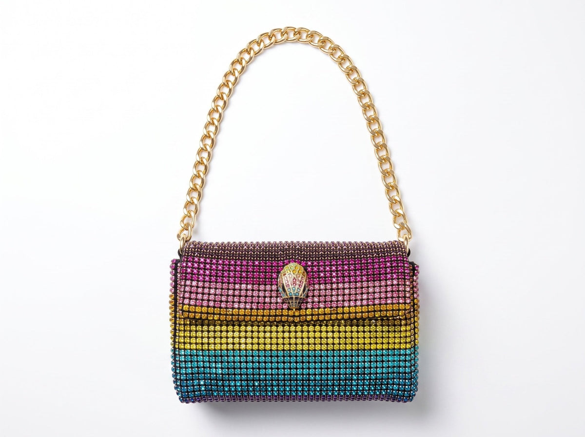 Kurt geiger Rainbow Crystal Shoulder Bag – Multicolor 🌈✨ - MASTERPIECE