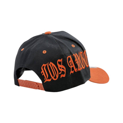 🧢 LA Dodgers Black & Orange Cap | Bold Contrast Streetwear Style 🔥⚾ - MASTERPIECE