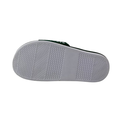 🐊 Lacoste Crocodile Pattern Slides – Forest Green Edition 💚✨ - MASTERPIECE