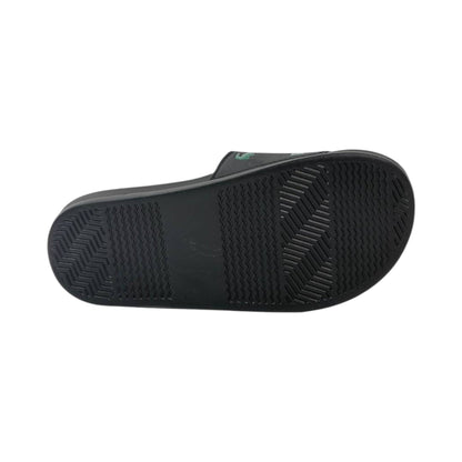 🐊 Lacoste Crocodile Print Slides – Black Signature Edition 🖤✨ - MASTERPIECE